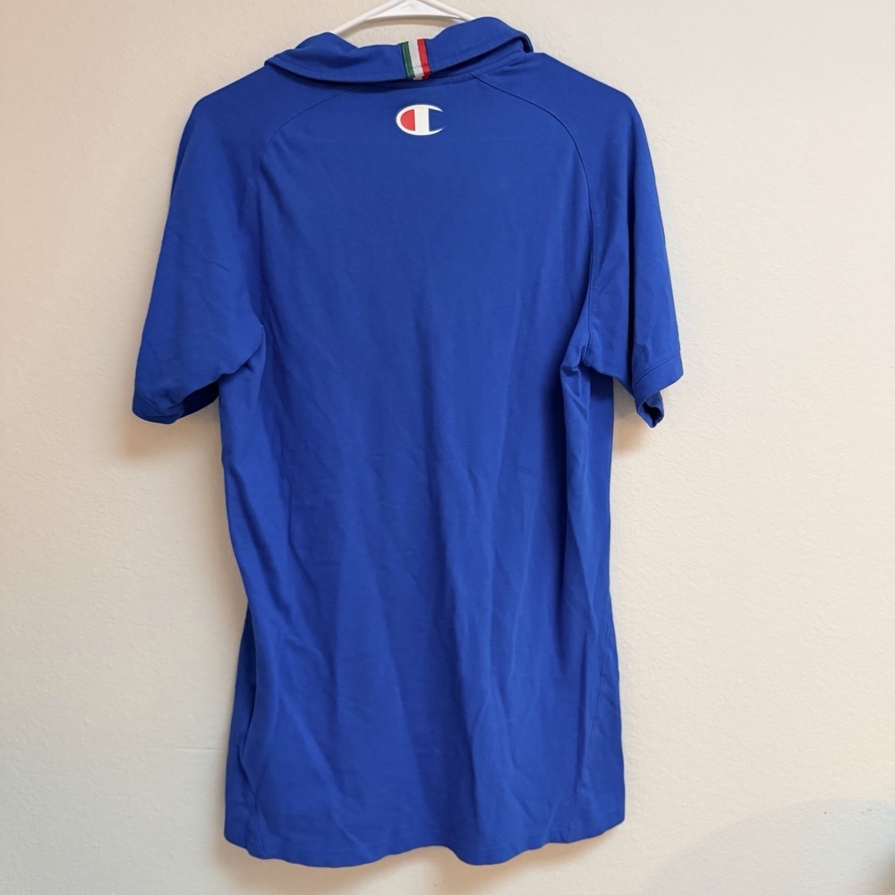 Italian National Team Basketball Men's XL Polo Champion Europe Italy Blue Sports - Picture 9 of 10
